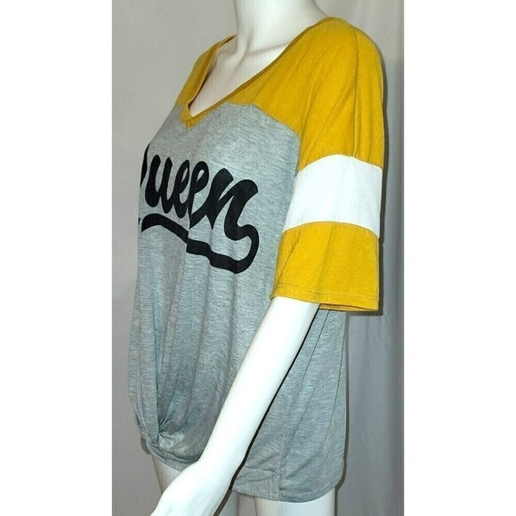 Hybrid Plus Size Knotted Front Queen Tee - Size 1X - Picture 3 of 8